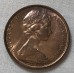 AUSTRALIA 1967 . TWO 2 CENTS COIN . FRILLED NECK LIZARD . VERY SCARCE
